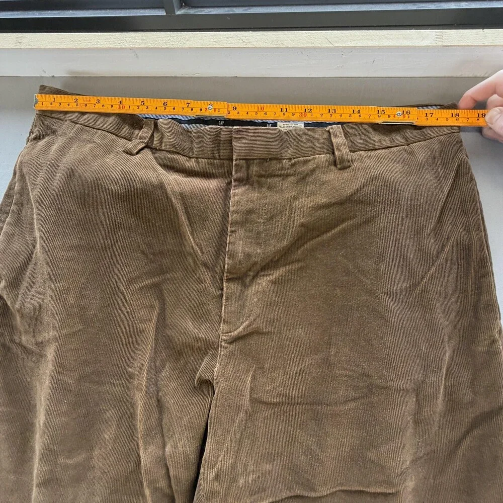 Gap Corduroy Pants Mens FIT 36x32 Brown Classic Fit Straight Leg Casual Cotton
